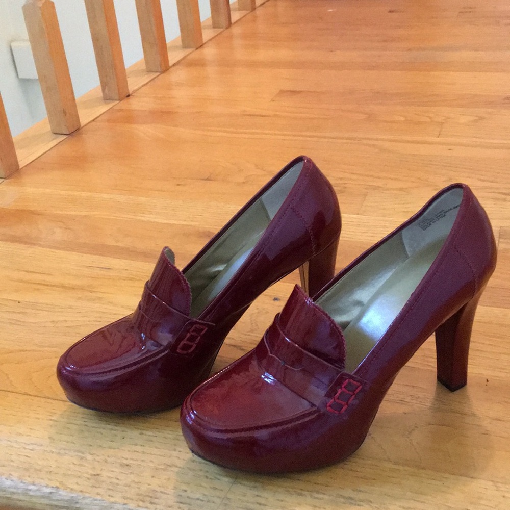 Me Too Sparkling Red Leather Dress 👠, size 7.5m
